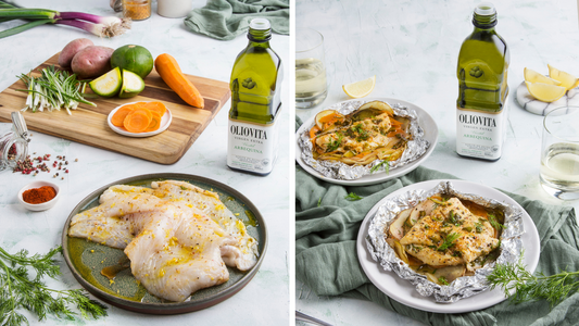 Pescado: Papillot con vegetales
