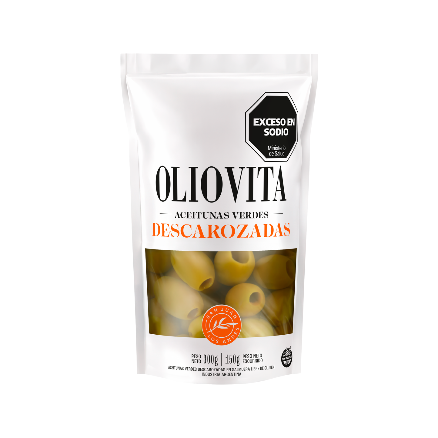 Aceitunas Oliovita Verdes Descarozadas Sin Gluten 300gr x3
