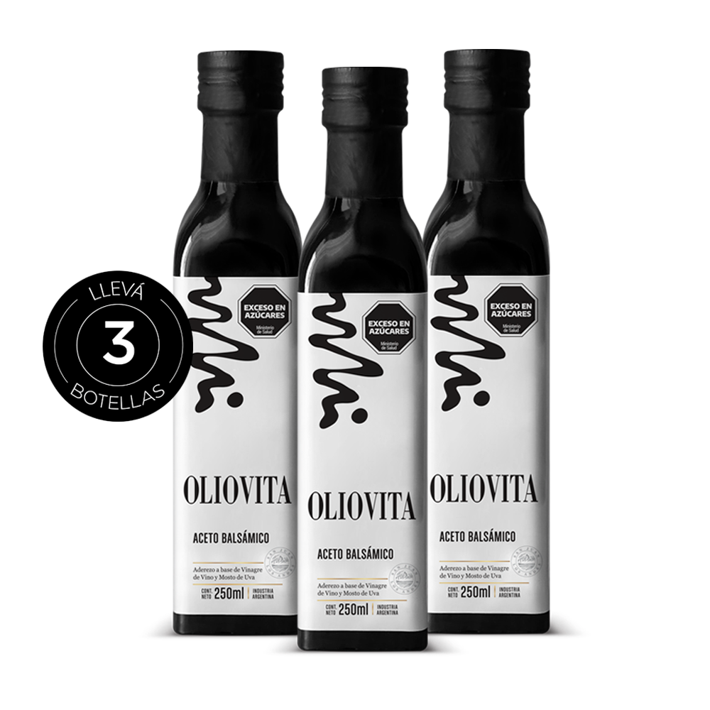 Oliovita Aceto Balsámico Tradicional 3 unidades x250 ml