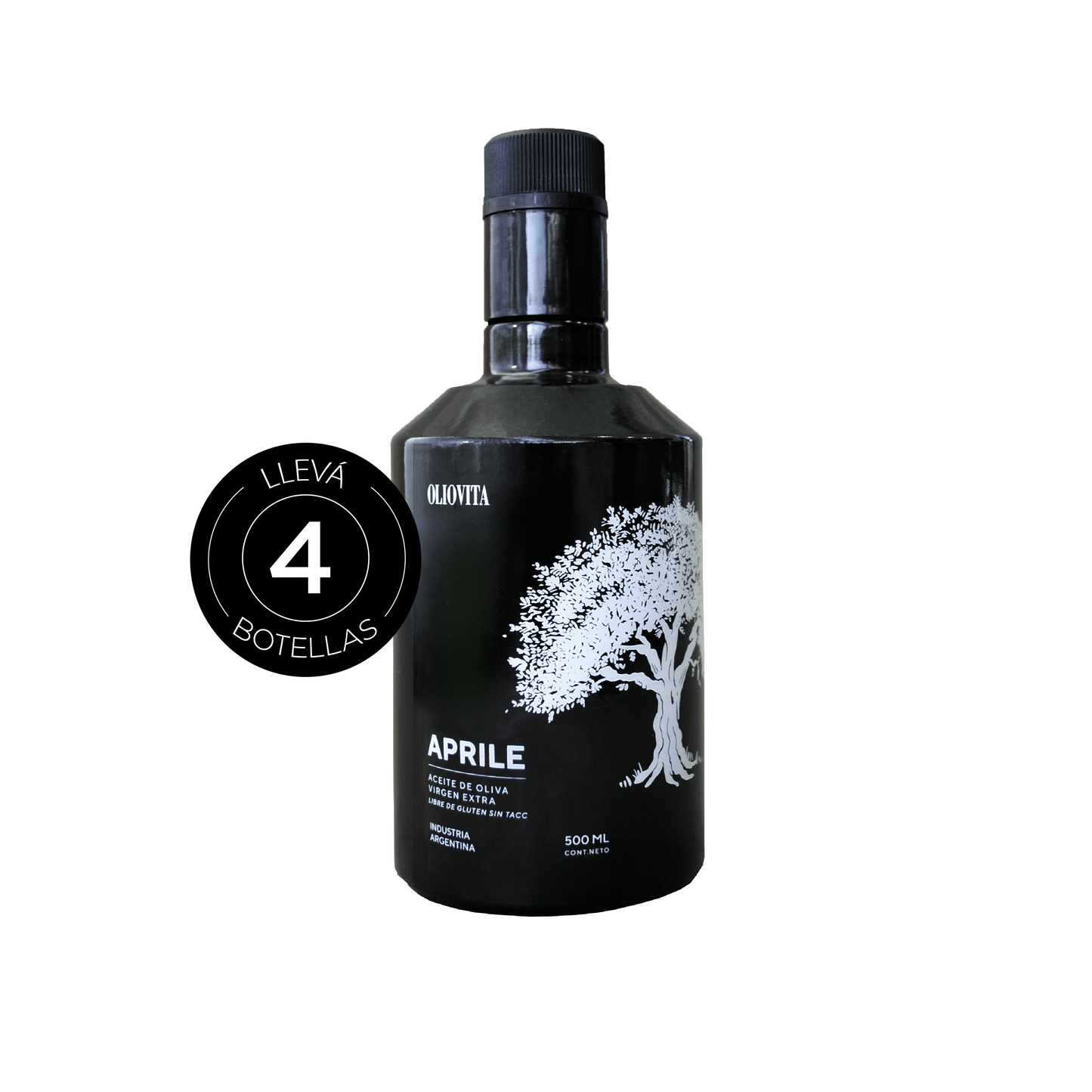 Aceite de Oliva Virgen Extra - Oliovita Aprile 4 unidades x 500ml