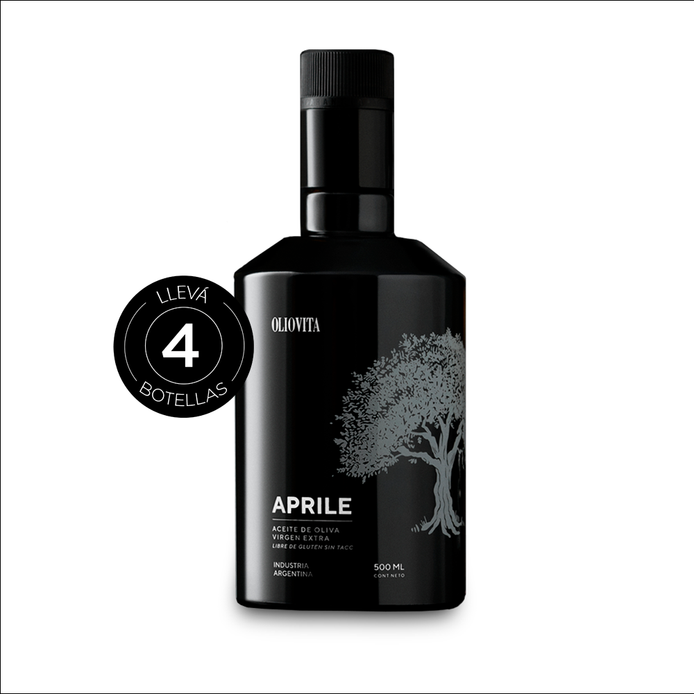 Aceite de Oliva Virgen Extra - Oliovita Aprile 4 unidades x 500ml