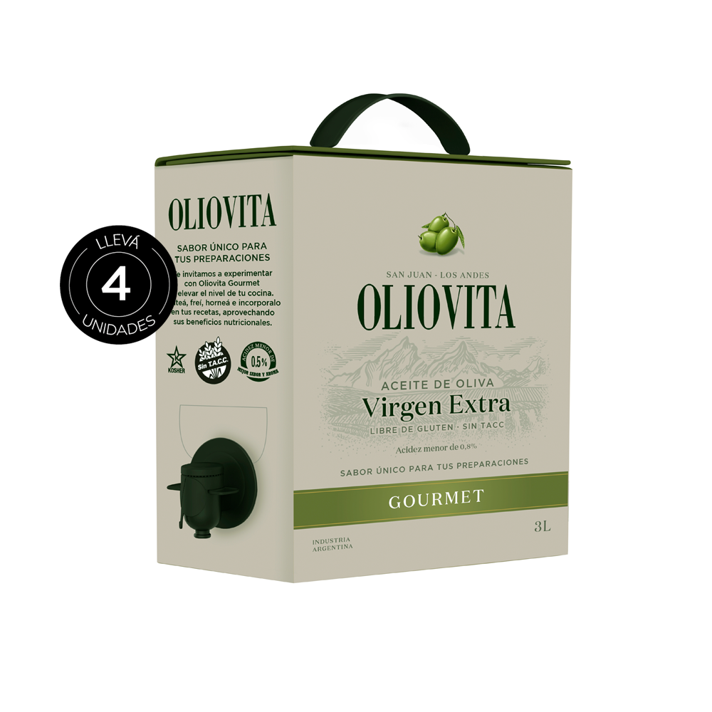 Aceite de Oliva Virgen Extra - Oliovita Blend Gourmet Bag in box 4x3000