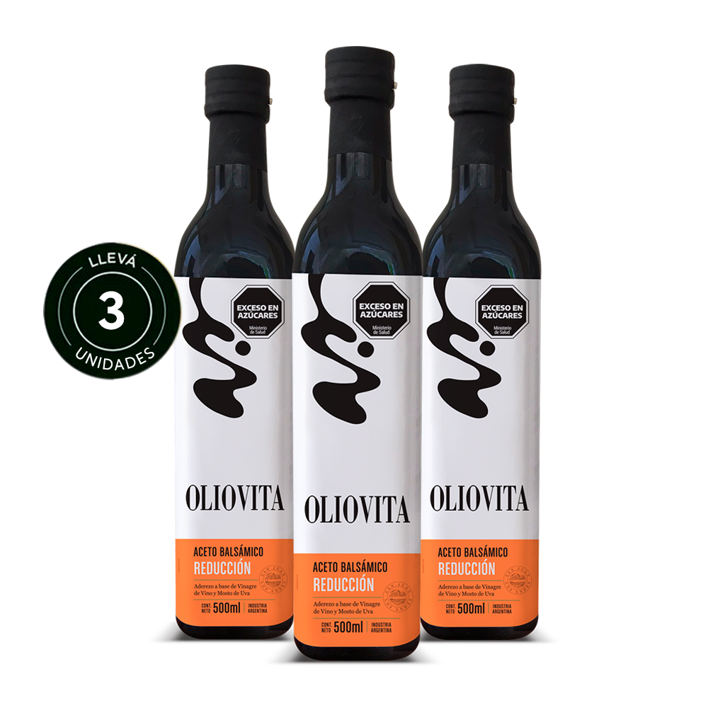 Oliovita Aceto Balsámico Reducción 3 unidades x500 ml