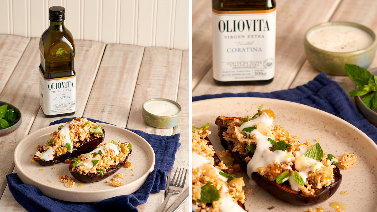 Receta de berenjenas con trigo burgol: paso a paso