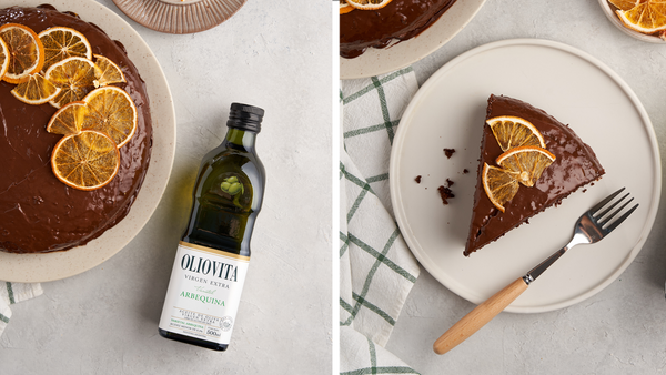 Torta de naranja y chocolate