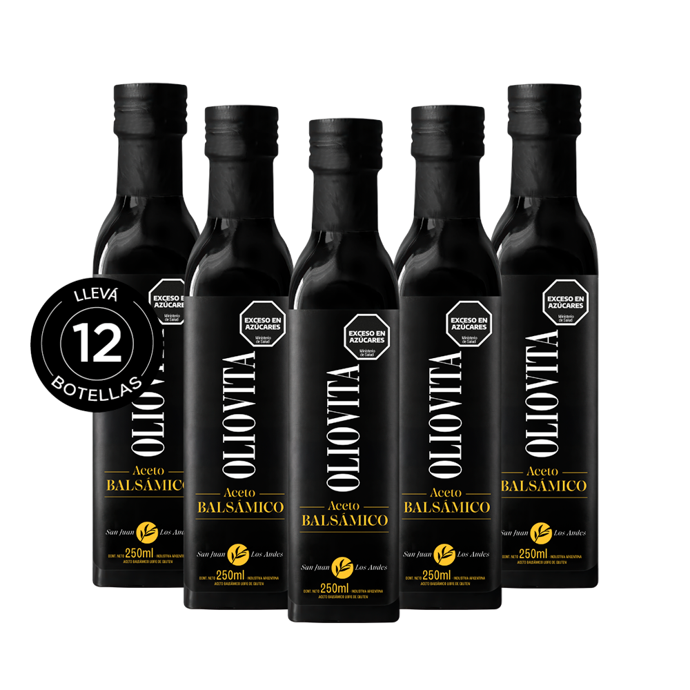 Oliovita Aceto Balsámico Sin Gluten x12u de 250 ml Bt