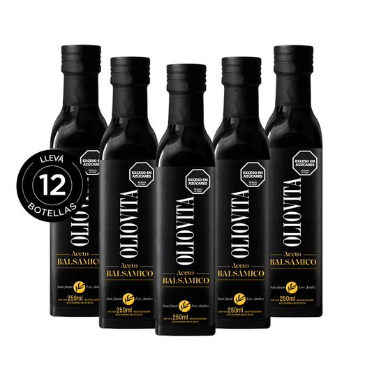 Oliovita Aceto Balsámico Sin Gluten x12u de 250 ml Bt