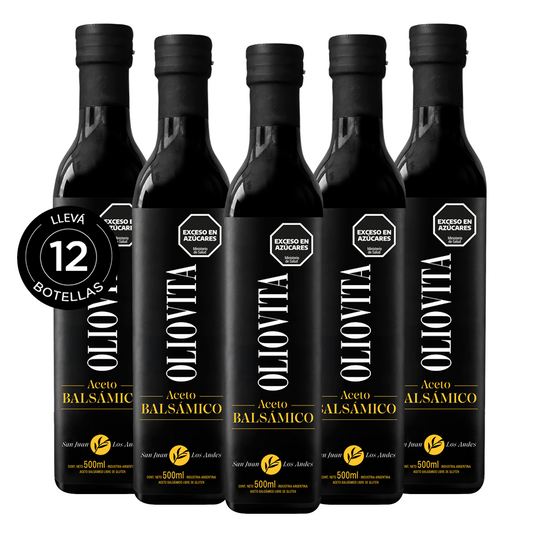 Oliovita Aceto Balsámico Sin Gluten x12u de 500 ml Bt.