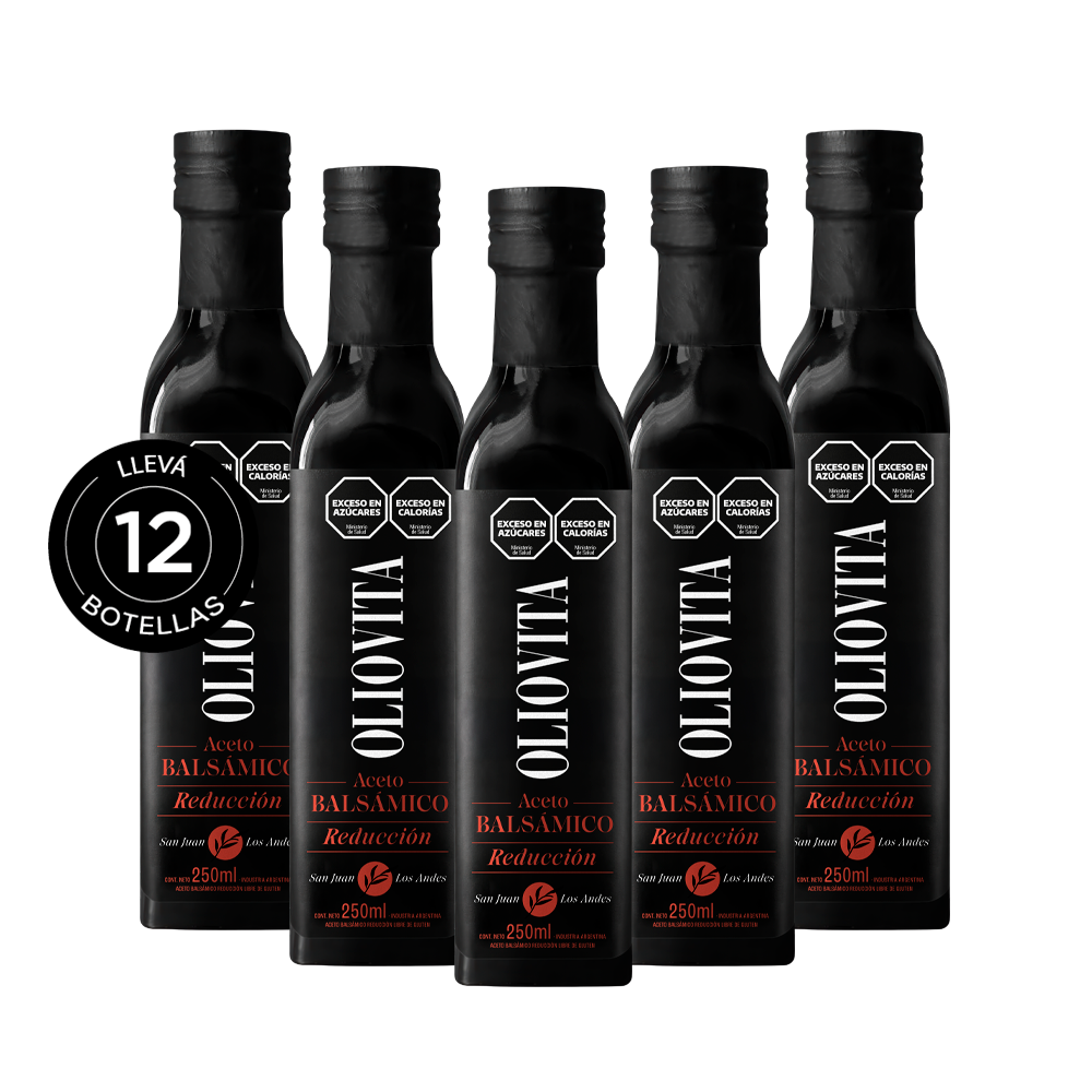 Oliovita Aceto Balsámico Reducción Sin Gluten x12u de 250 ml Bt