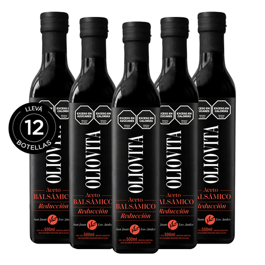 Oliovita Aceto Balsámico Reducción Sin Gluten x12u de 500 ml Bt