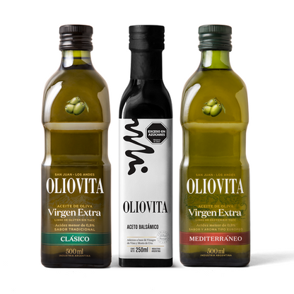 Aceite de Oliva Virgen Extra + Aceto Balsámico Mix - Oliovita Combo Blends