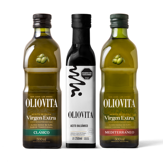 Aceite de Oliva Virgen Extra + Aceto Balsámico Tradicional Mix - Oliovita Combo Blends