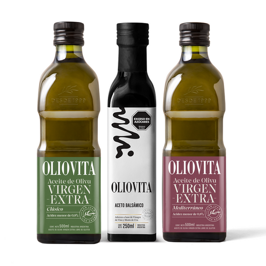 Aceite de Oliva Virgen Extra + Aceto Balsámico Mix - Oliovita Combo Blends