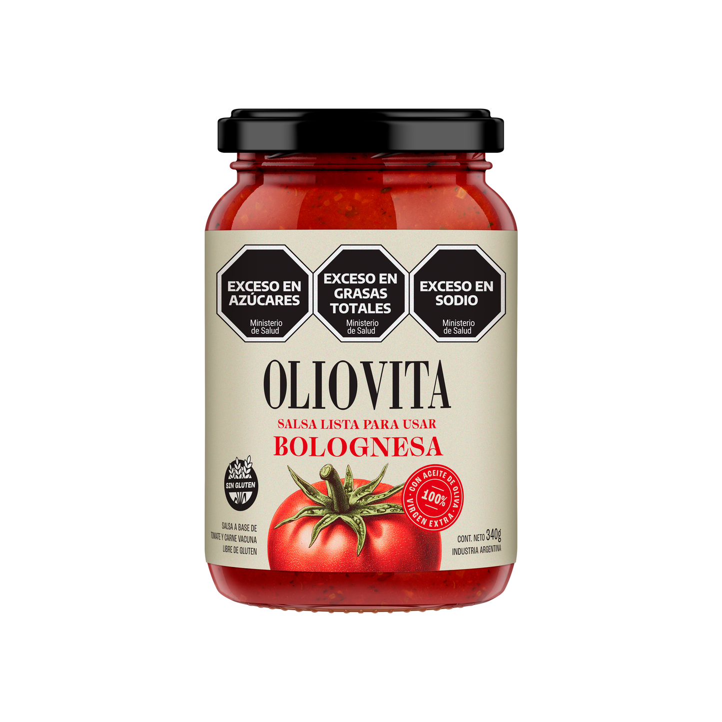 Oliovita Salsa de tomate Bolognesa 12 unidades x 340gr