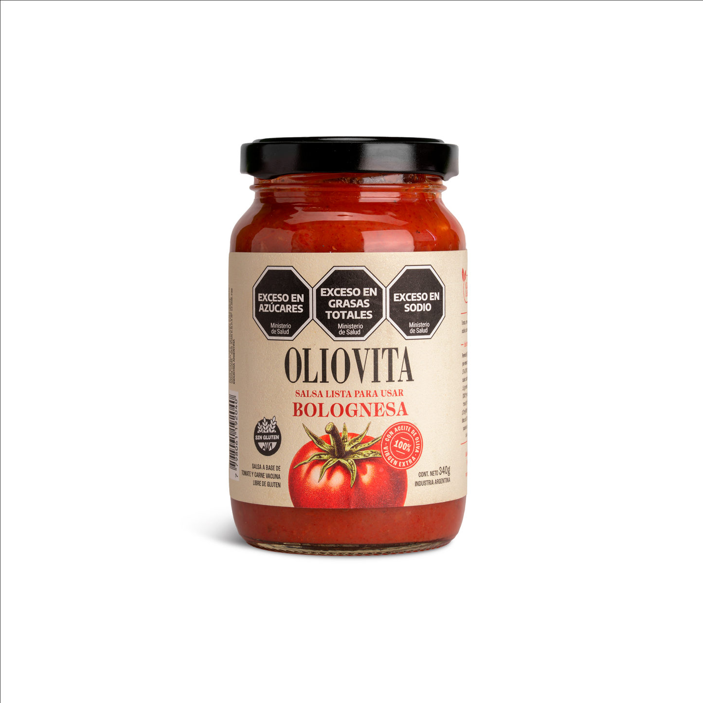 Oliovita Salsa de tomate Bolognesa 12 unidades x 340gr