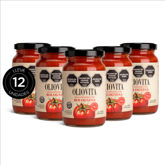 Oliovita Salsa de tomate Bolognesa 12 unidades x 340gr
