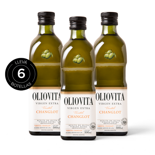 Aceite de Oliva Virgen Extra - Oliovita Varietal Changlot 6 unidades x 500ml