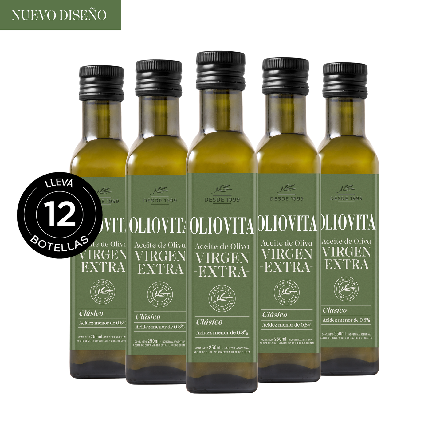 Aceite de Oliva Virgen Extra - Oliovita Blend Clásico 12 unidades x 250ml