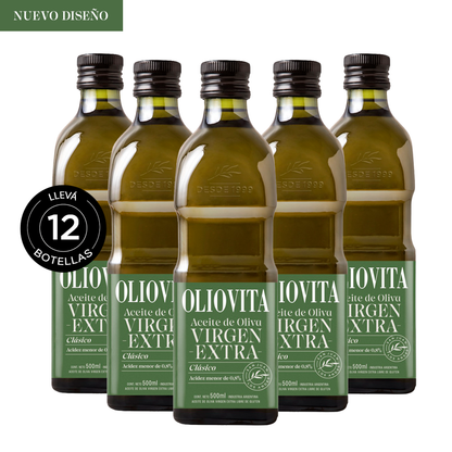 Aceite de Oliva Virgen Extra - Oliovita Blend Clásico 12 unidades x 500ml