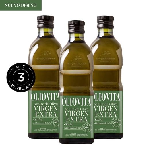 Aceite de Oliva Virgen Extra - Oliovita Blend Clásico 3 unidades x 500ml