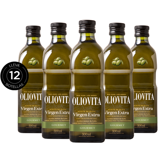 Aceite de Oliva Virgen Extra - Oliovita Blend Gourmet 12 unidades x 500ml