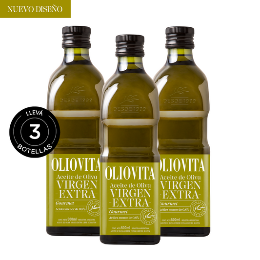 Aceite de Oliva Virgen Extra - Oliovita Blend Gourmet 3 unidades x 500ml