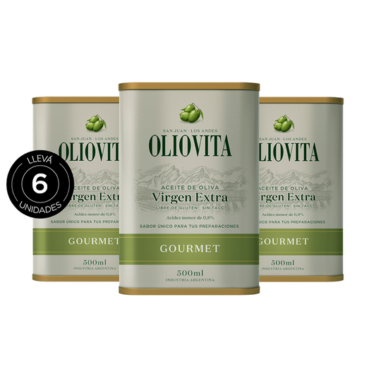 Aceite de Oliva Virgen Extra - -Oliovita Blend Gourmet Lata 6 unidades x 500ml