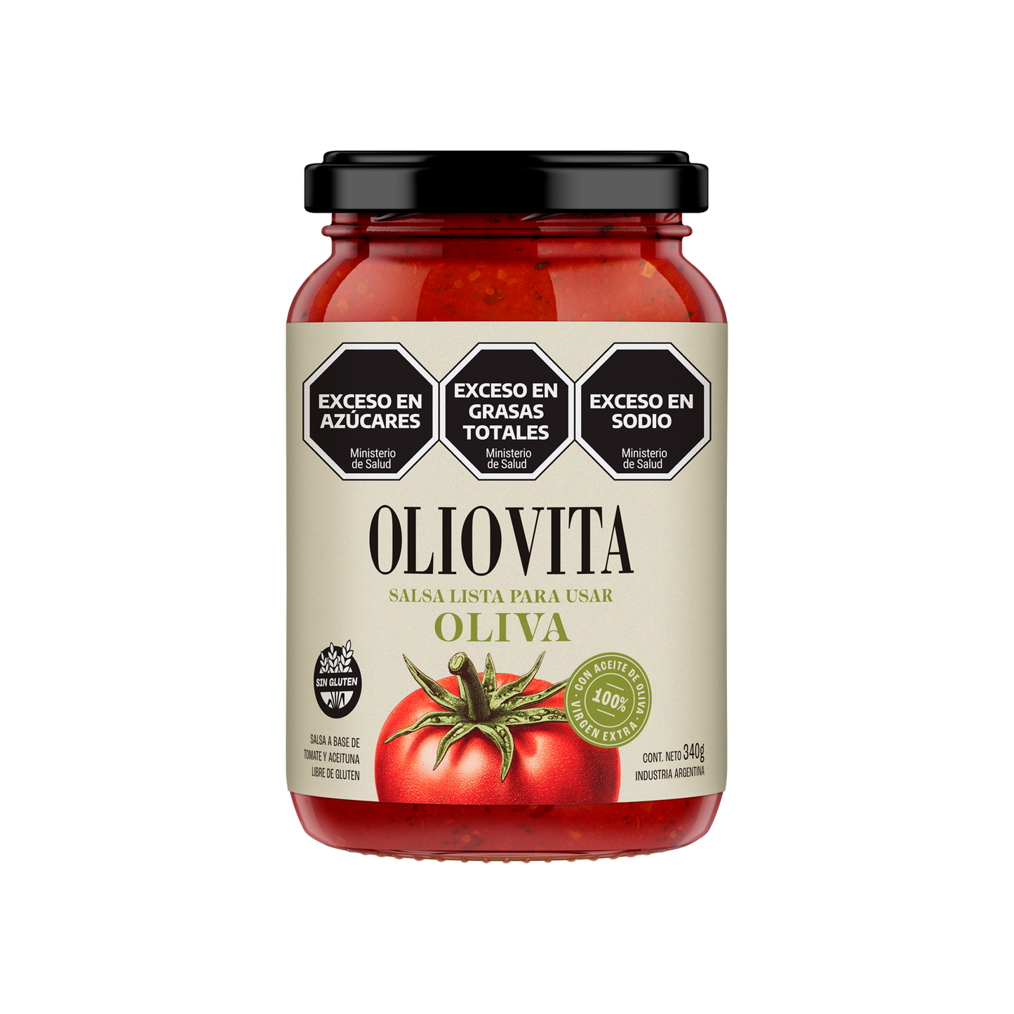 Oliovita Salsa de tomate Oliva 12 unidades x 340gr