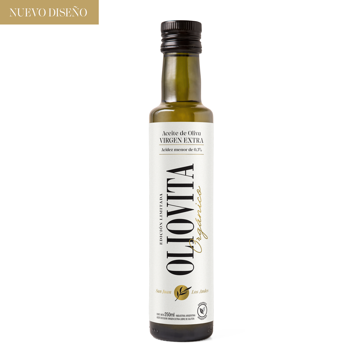 Aceite de Oliva Virgen Extra - Oliovita Orgánico 3 unidades x 250ml