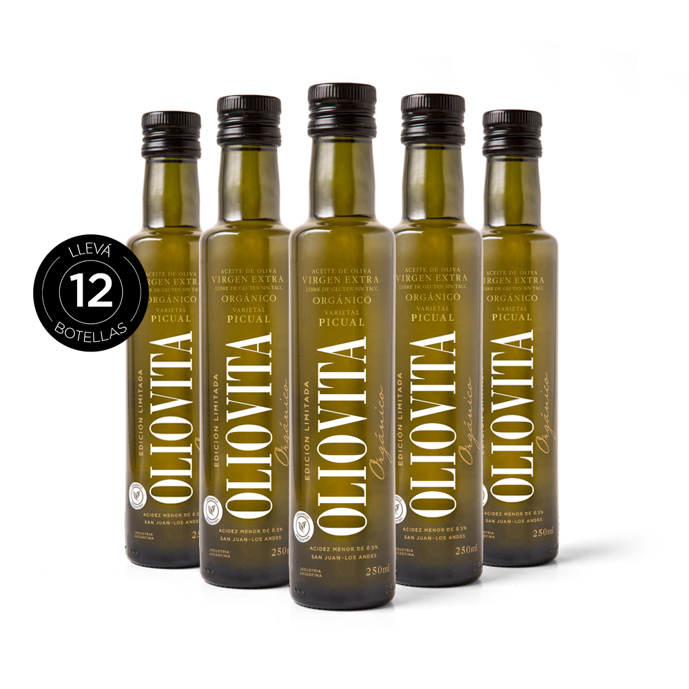 Aceite de Oliva Virgen Extra - Oliovita Orgánico 12 unidades x 250ml