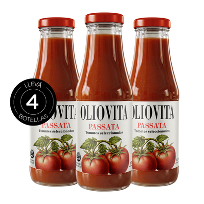 Oliovita Combo Salsa Passata Sin gluten BT x4u. 700gr
