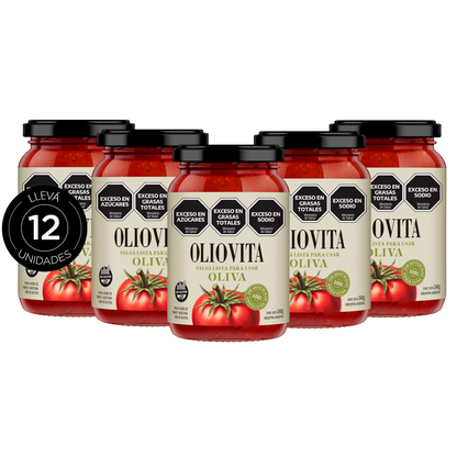 Oliovita Salsa de tomate Oliva 12 unidades x 340gr