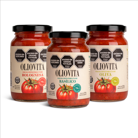 Oliovita Salsas de tomate-Combo x3