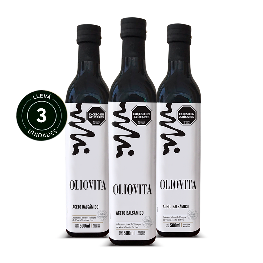 Oliovita Aceto Balsámico Tradicional 3 unidades x500 ml