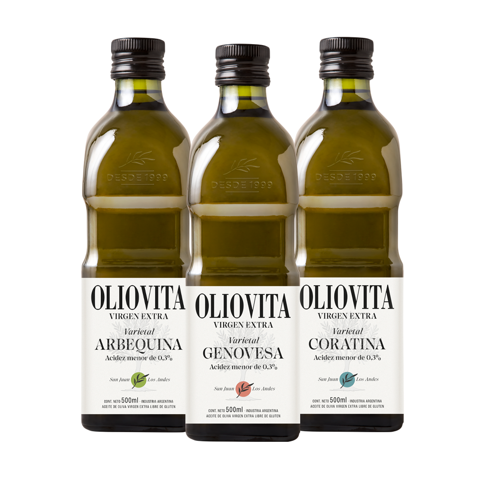 Aceite de Oliva Virgen Extra - Oliovita Mix Varietales 3u x 500ml