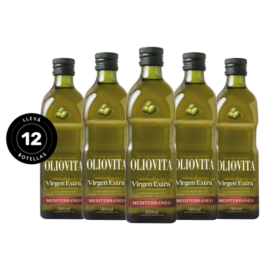 Aceite de Oliva Virgen Extra - Oliovita Blend Mediterráneo 12 unidades x 500ml