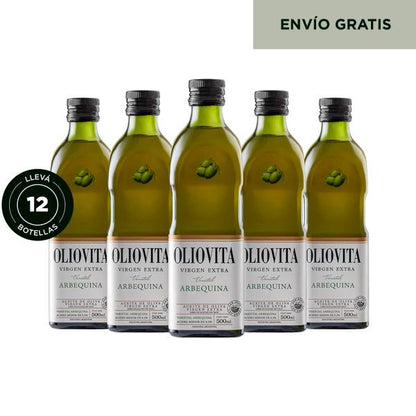 Aceite de Oliva Virgen Extra - Oliovita Varietal Arbequina 12 unidades x 500ml