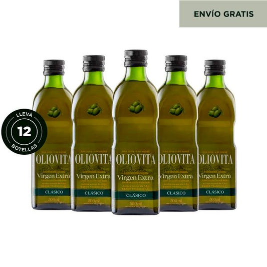 Aceite de Oliva Virgen Extra - Oliovita Blend Clásico 12 unidades x 500ml