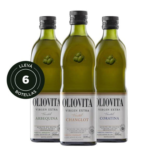 Aceite de Oliva Virgen Extra - Oliovita Mix Varietales 6 unidades x 500ml